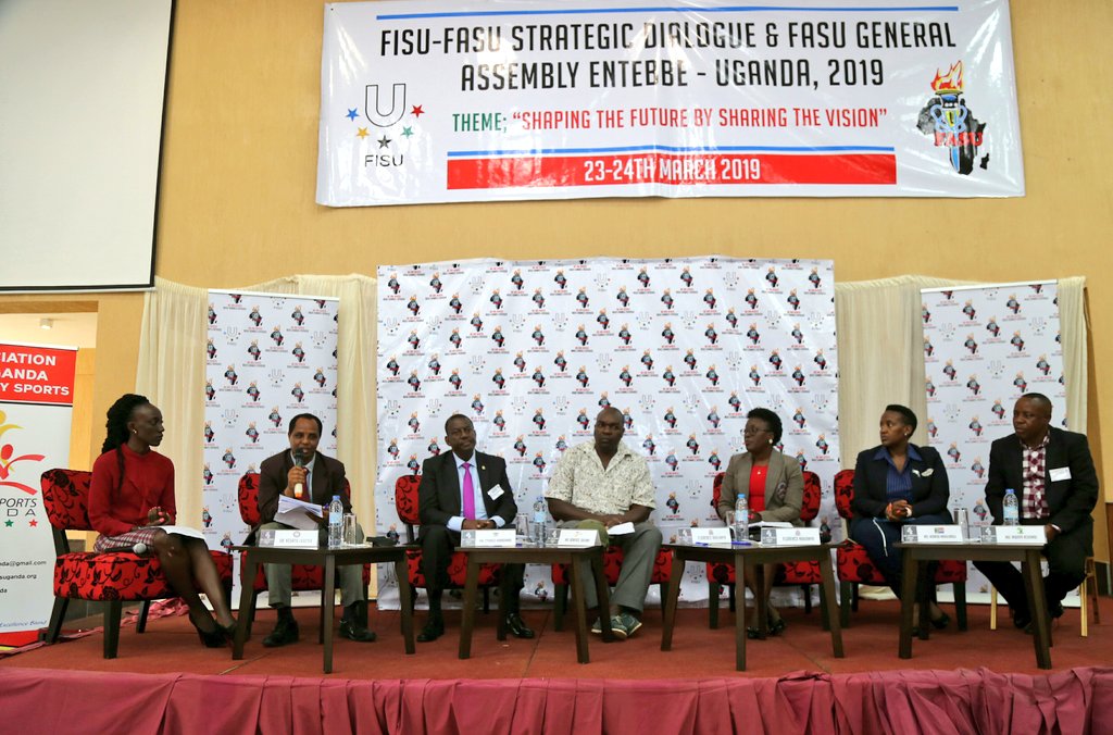fasuafrica's tweet photo. Session IV: Legacy of University Sport Events

The panel consisting of administrators from African Universities looks into the success, lessons, challenges and way forward as far as hosting &amp; competing in University Sports Events is concerned.

#WeAreAfrica https://t.co/MXRFnkNlKj