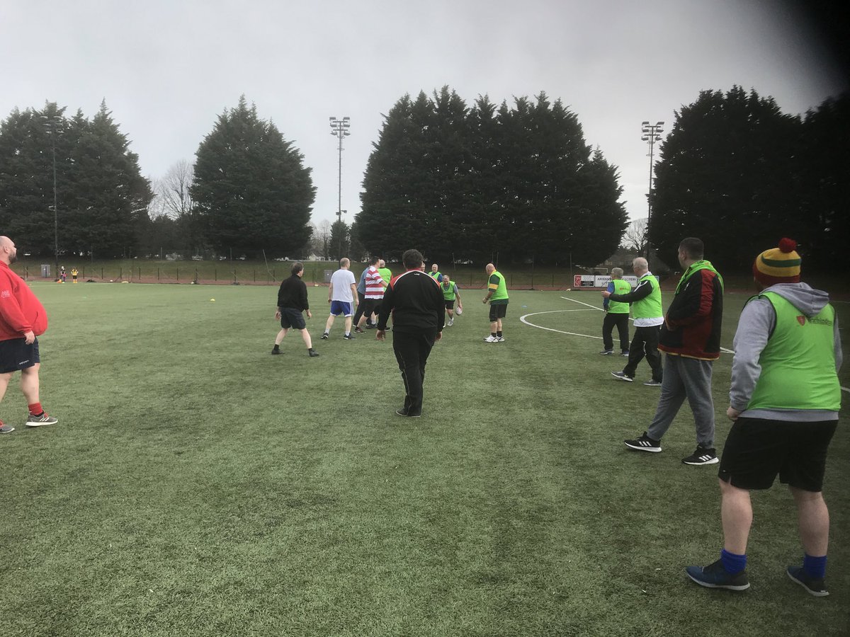 Christo11590925's tweet photo. Walking rugby: great numbers today, what a great way to spend a Saturday morning. @playondevelop @TorfaenLeisureT @DRA_Community #18 #walkingrugby #FunOnASaturday https://t.co/NOeIq10fUy