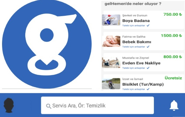GirisimHaber's tweet photo. Hizmet Sunan ve Arayanlar İçin Platform Girişimi: gelHemen! https://t.co/lTBJHwXjQb @gelhemenapp https://t.co/y38trNNjCV