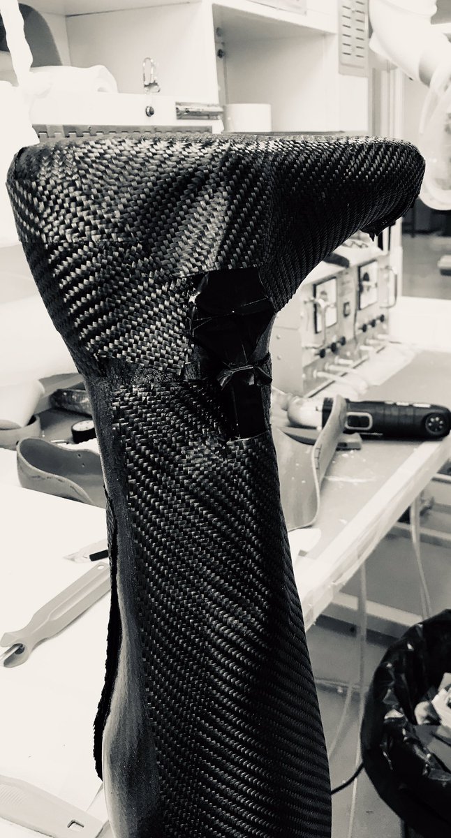 ianwtalbot's tweet photo. A prepreg carbon AFO starting to take shape this week @PaceRehab great work by our techs #orthotics #paceorthotics #footandankle #biomechanics https://t.co/7igmQ2zTyw