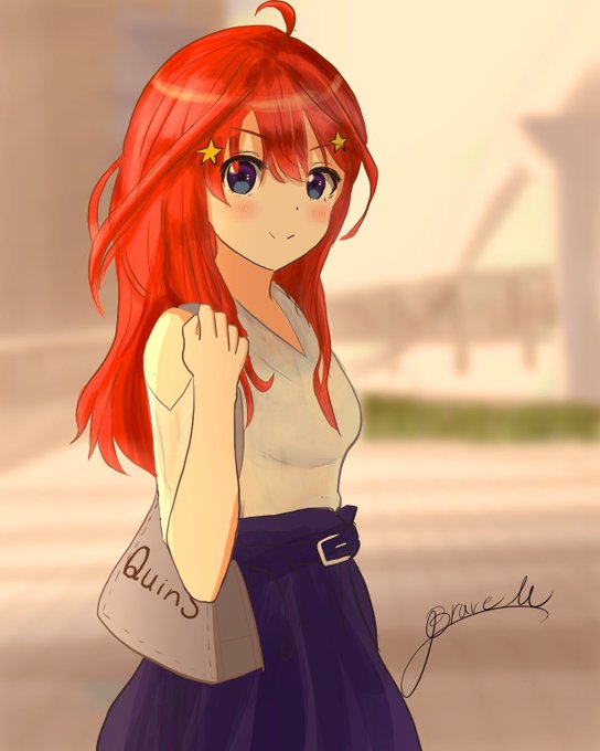ブレイヴ /BraveMake (1日目 東ウ 35b)さんがTwitterに投稿した中野五月(五等分の花嫁)のイラスト。