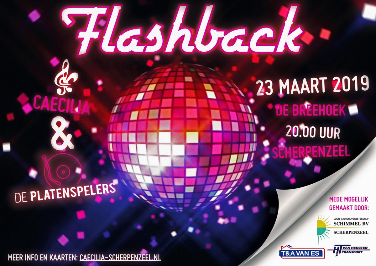 Caecilia_Szeel's tweet photo. Je laatste kans op kaarten met korting !! Vanavond FLASHBACK in @BreehoekKulthus. Voorverkoop sluit om 12:00 uur vanmiddag. Ga nu naar  https://t.co/KkeOfIYqGD om je kaarten te reserveren. #Scherpenzeel #Muziek #Caecilia https://t.co/Fcn0UO6aIf