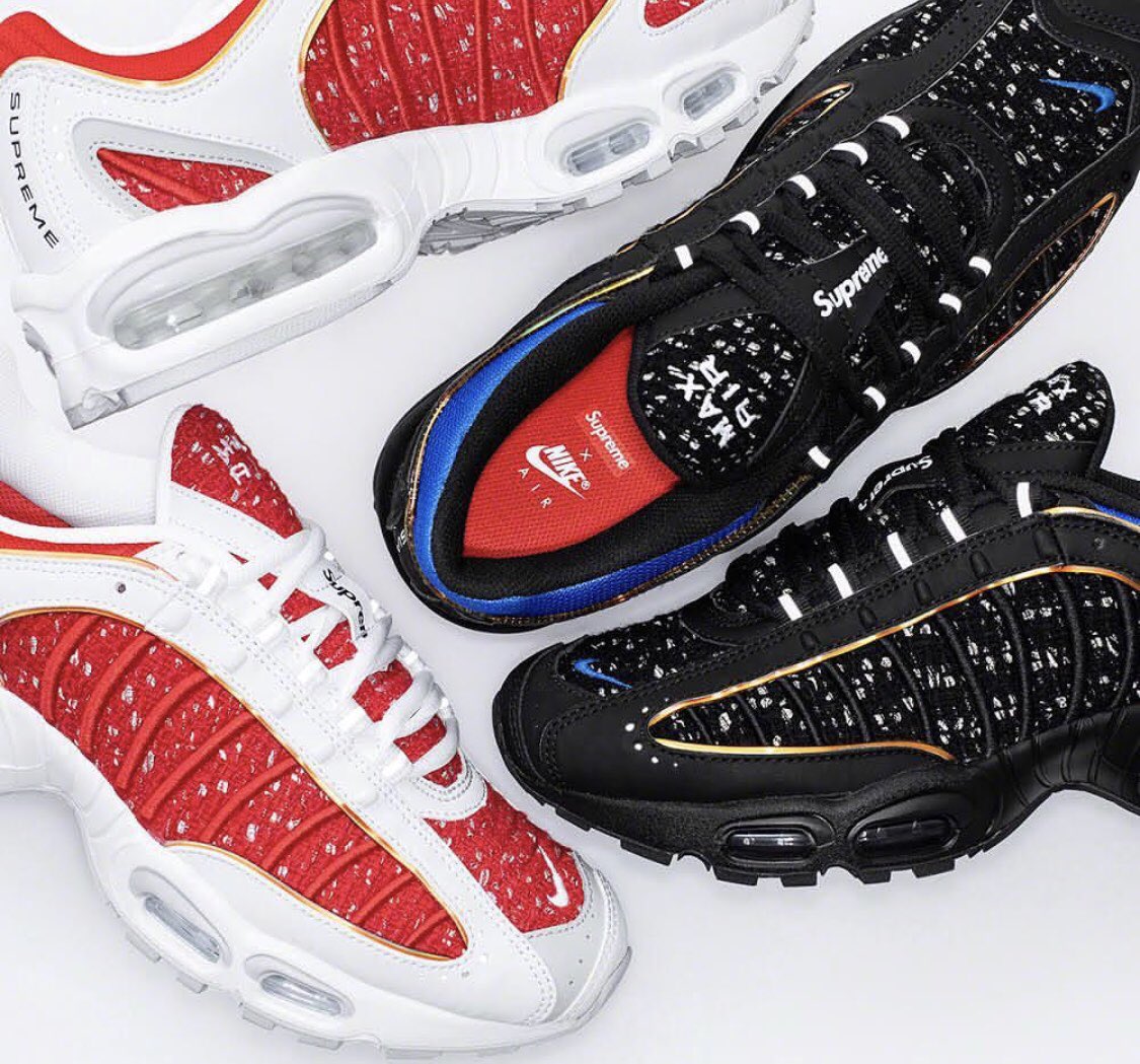 𝐔𝐏 𝐓𝐎 𝐃𝐀𝐓𝐄 Supreme Nike Air Max Tailwind 4が3月25日 月 にsnkrsにて抽選販売で発売予定 シュプリーム エアマックス テイルウィンド4 コラボ スニーカー 再販 リストック ファッション ナイキ 詳しくは記事をチェック T