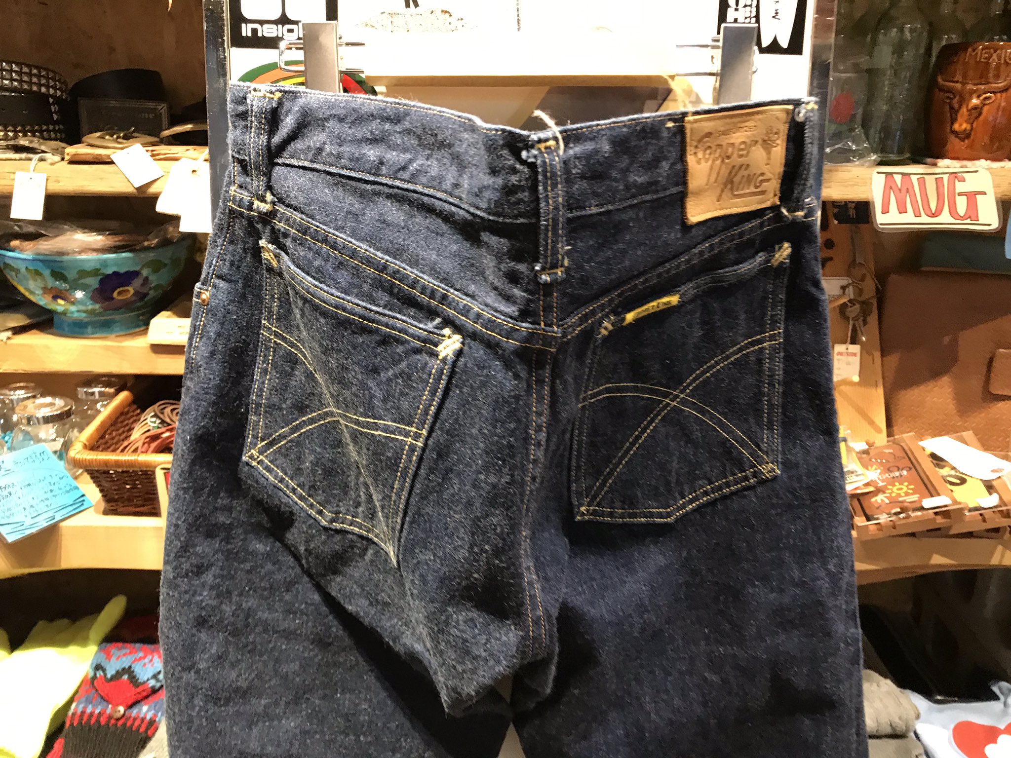 美品☆KINGSIZE　３４　キングサイズ　ジーンズ　NG HEAD日本製 SOMETHING SALE セール 大きいサイズ サムシング ストレッチ