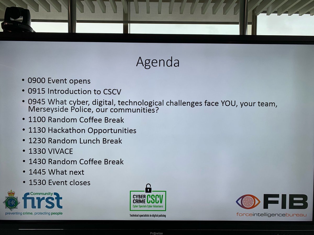 Warm welcome at Merseyside Police HQ today for the Cyber Specials. Busy day ahead at the CSCV Hackathon, looking forward to collaboration with all the forces in attendance #MerseyHack #CSCV #UKCSCV #OneTeam