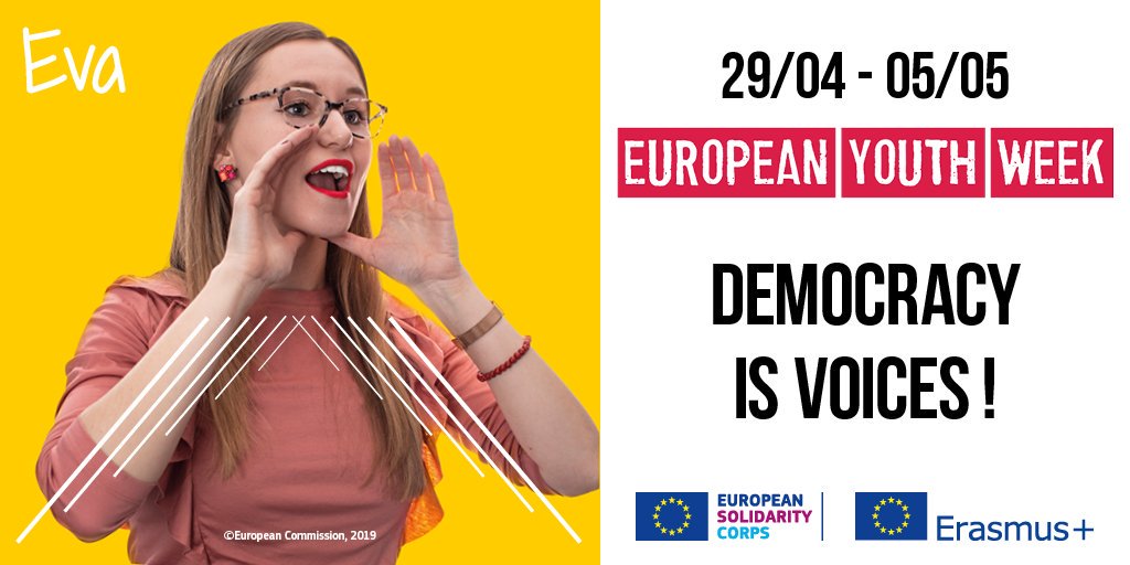 EuropeanYouthEU's tweet photo. #BreakingNews🎆
The events' programme for Brussels #YouthWeek is out!
A wide range of topics☂#DemocracyAndMe:
#YouthEngagement
#CitizensVStrolls
#GenderEquality
#ThisTimeImVoting
and many more are covered...
And of course no #YouthWeek without YO!Fest! 
❗https://t.co/j4NEmN65yn https://t.co/3aHladO1rs