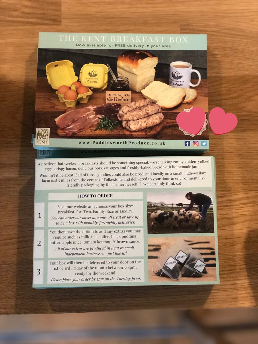paddlesworthpro's tweet photo. Coming soon to a letter box near you!
#producedinkent #paddlesworthproduce #kentbreakfastbox #folkestone #dover #kent #Foodies #launchingsoon #SaturdayMotivation #properbreakfast #localfood #supportsmallbusiness #shoplocal #supportbritishfarmers #BackBritishFarming #freerange https://t.co/78sHm5mb5O
