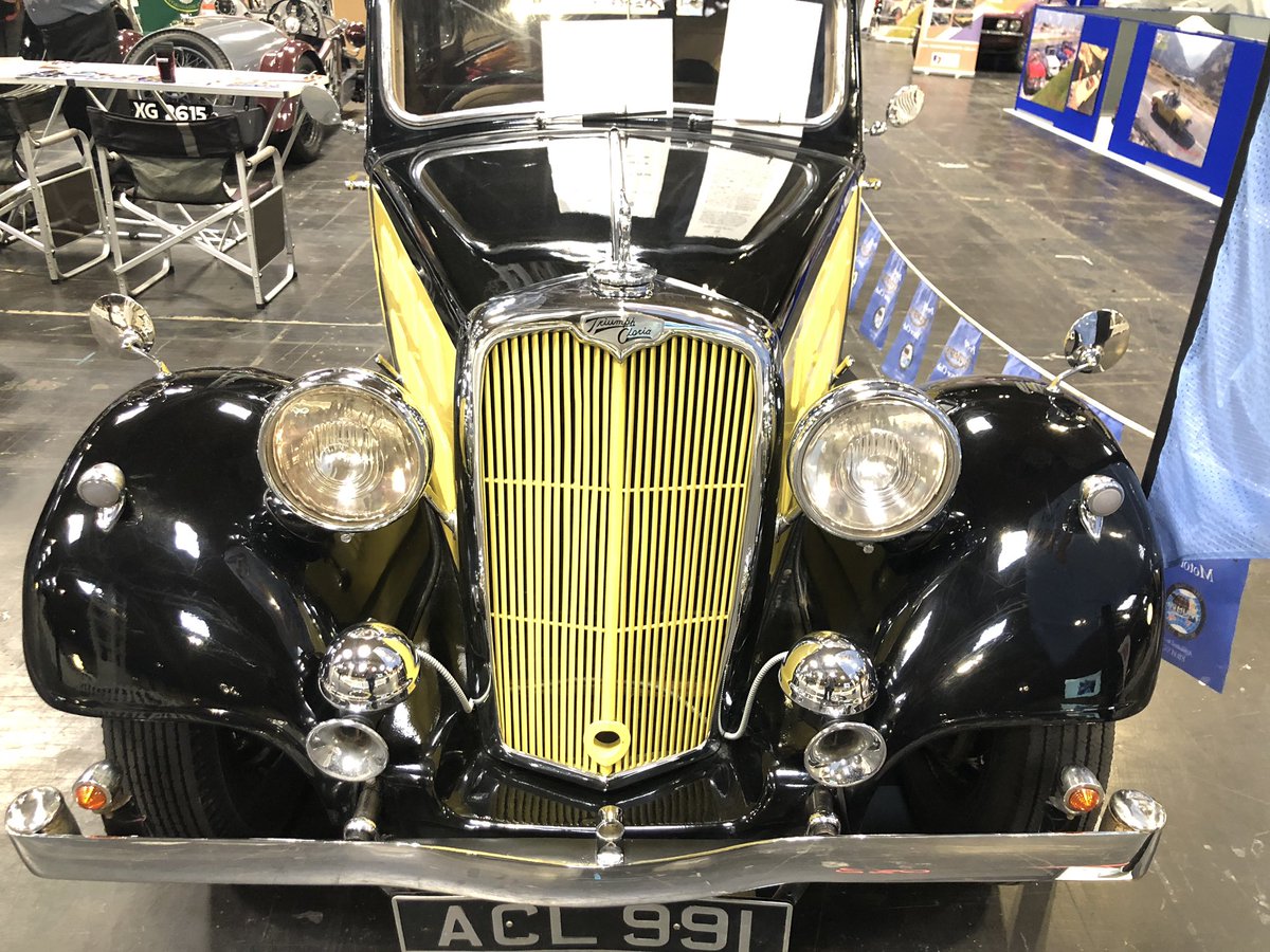 pre1940triumph's tweet photo. Good Morning from @prac_classics @NECRestoShow here at @thenec!We’re here in Hall 3, Stand 230 with a superb variety of Pre-War Triumph’s. Tickets are still available on the door. We look forward to seeing you! https://t.co/ZrML6PPJfe