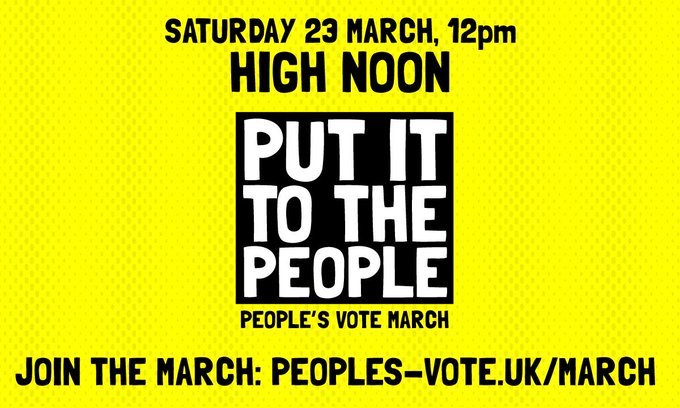 OB_Greenwich's tweet photo. 1. Get up. 2. Go marching. 3. Change the future. That’s what a million others are doing today. Why not join them? #PutItToThePeople @peoplesvote_uk https://t.co/ne7hEUWm32