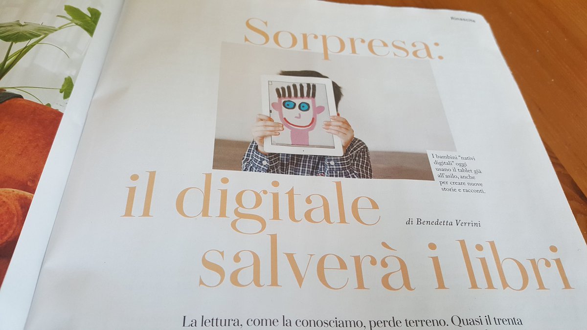 VerriniB's tweet photo. I figli dell'era digitale sanno ancora leggere? Solo se li cresceremo bilingui, cioè capaci di concentrarsi sulla carta come sul tablet. Su IO Donna la voce degli esperti. #digitaleascuola #analfabetismofunzionale @GenitoriDigital https://t.co/gIWtmor98y