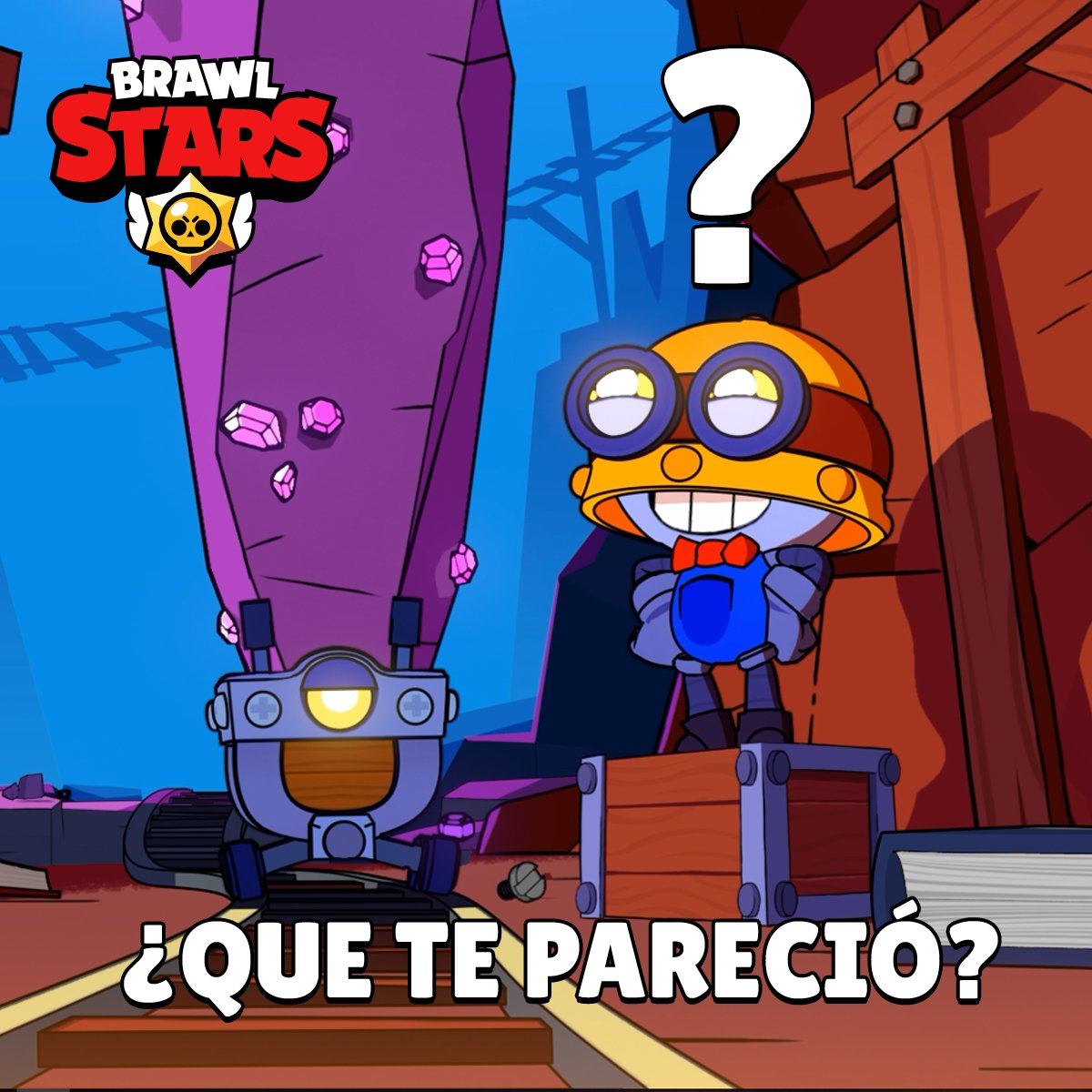 BrawlStarsES's tweet photo. ¡Cuéntanos tu opinión sobre el nuevo Brawler! ¿Está muy barato en la tienda? ¿Es injusto que todos tengan que caminar menos él? https://t.co/KQeZeJRu8k