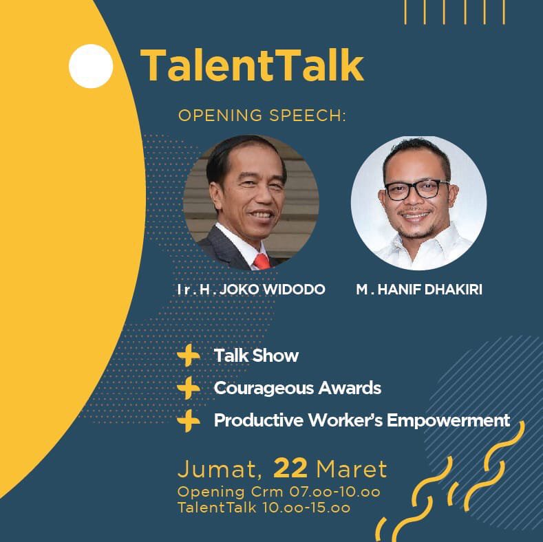 hayati2404's tweet photo. Melalui Talent Fest 2019, talenta milenial Indonesia dapat menemukan dan memaksimalkan potensinya untuk berkarir sesuai passionnya. #BursaKerjaKemnaker @binapenta @KemnakerRI @hanifdhakiri @jokowi https://t.co/UCmEPjHlIO