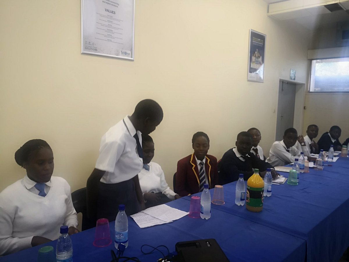 TelOneZW's tweet photo. Our Girls from Sakubva High 1 and Nyamauru High Schools are receiving Grooming, Etiquette and Personal Branding training by Odiline Kava #TelOneQueenmakers #TelOneInTheCommunity https://t.co/ecMspRSApL