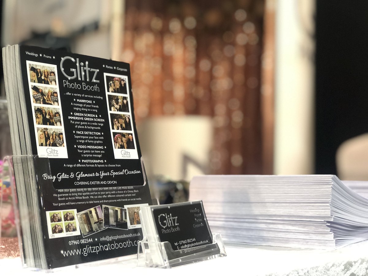 Millicent_t1's tweet photo. We’re all set up at @WestpointExeter for the wedding show! Come on over and see the @GlitzPhotoBooth girls at stand 855 ❤️ https://t.co/BiJrRggkE4