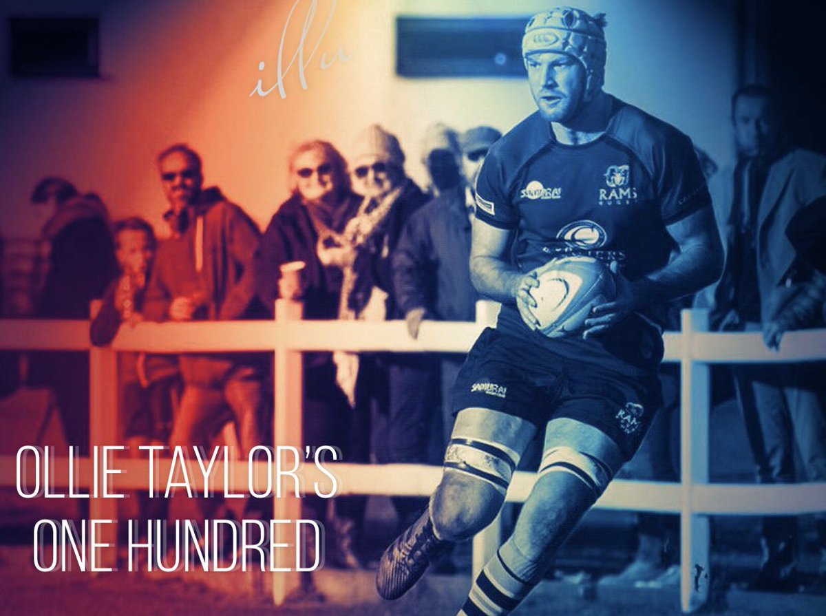 Rams_RFC's tweet photo. A huge congratulations to our outstanding Second Row Ollie Taylor, on clocking-up his 100th appearance for the 🐏’s this afternoon in the game against @WorthingRFC in National Two South.🔥 https://t.co/6xTF1GUIFs