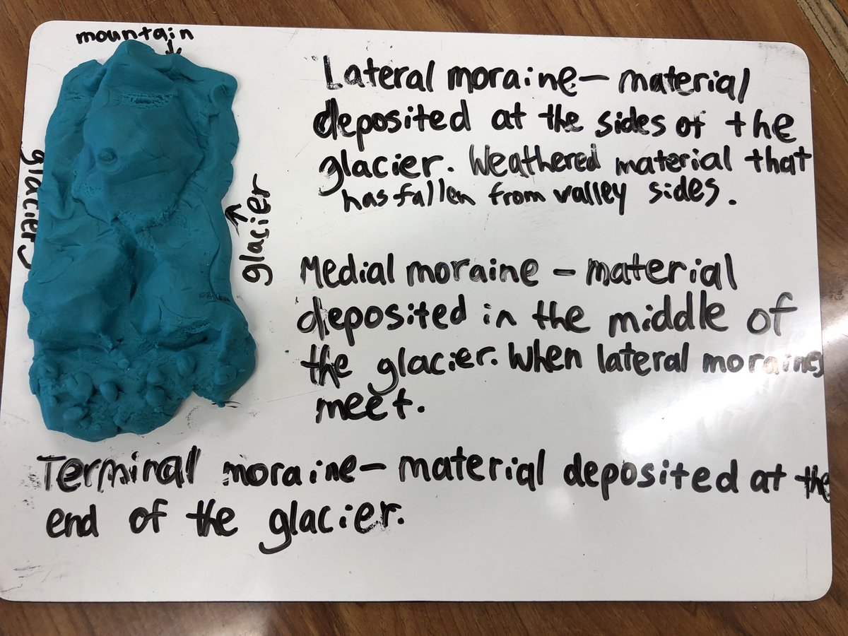 FrogmoreGeog's tweet photo. We love play doh in Geography...Year 11’s made glacial landforms while revising for their exams https://t.co/b9S8uSzZ6k