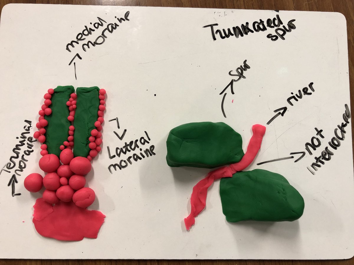 FrogmoreGeog's tweet photo. We love play doh in Geography...Year 11’s made glacial landforms while revising for their exams https://t.co/b9S8uSzZ6k