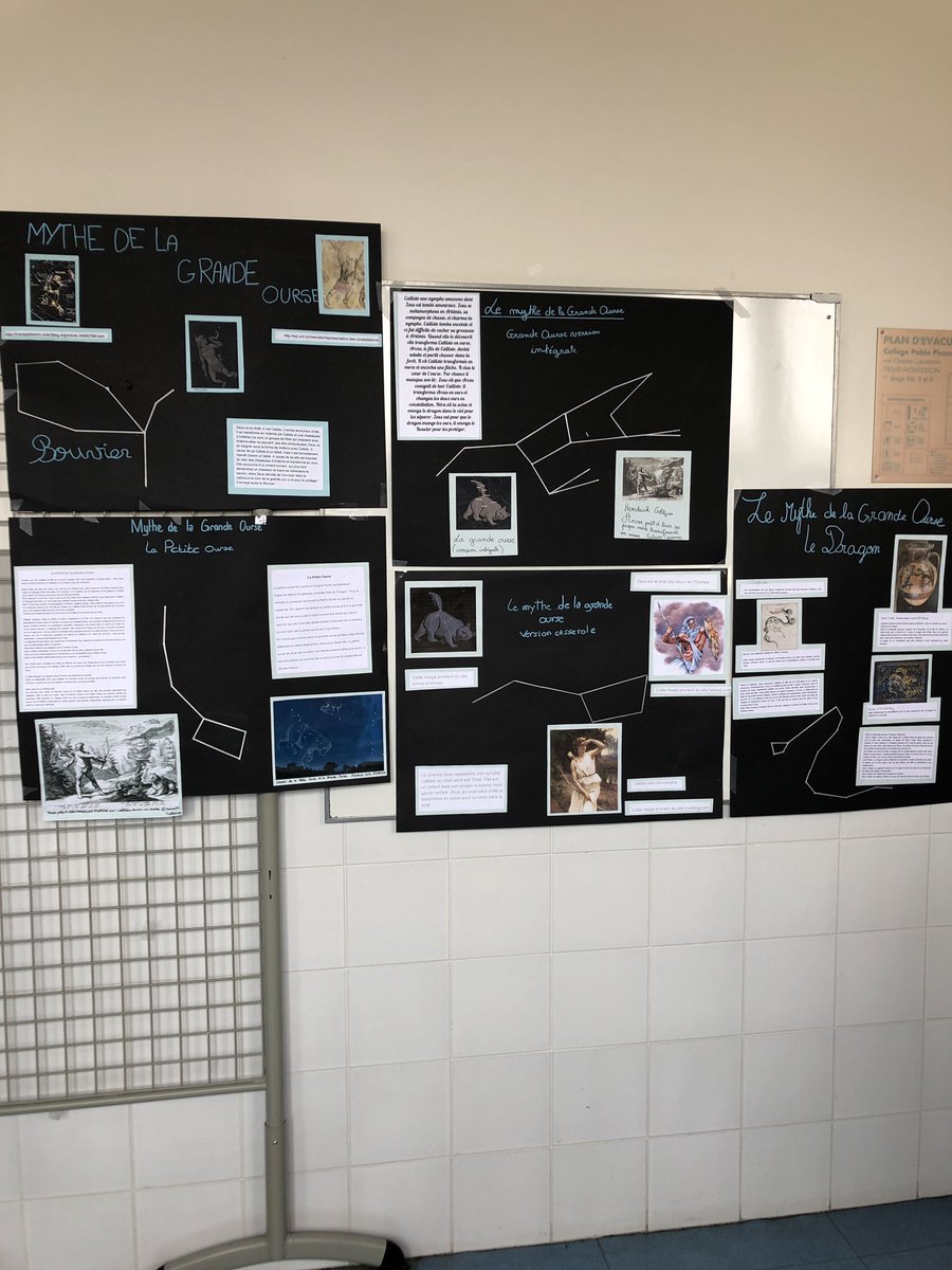 3emedias's tweet photo. Affiches sur les mythes et l’astronomie. #POPablo https://t.co/QBTzuMP0Qz