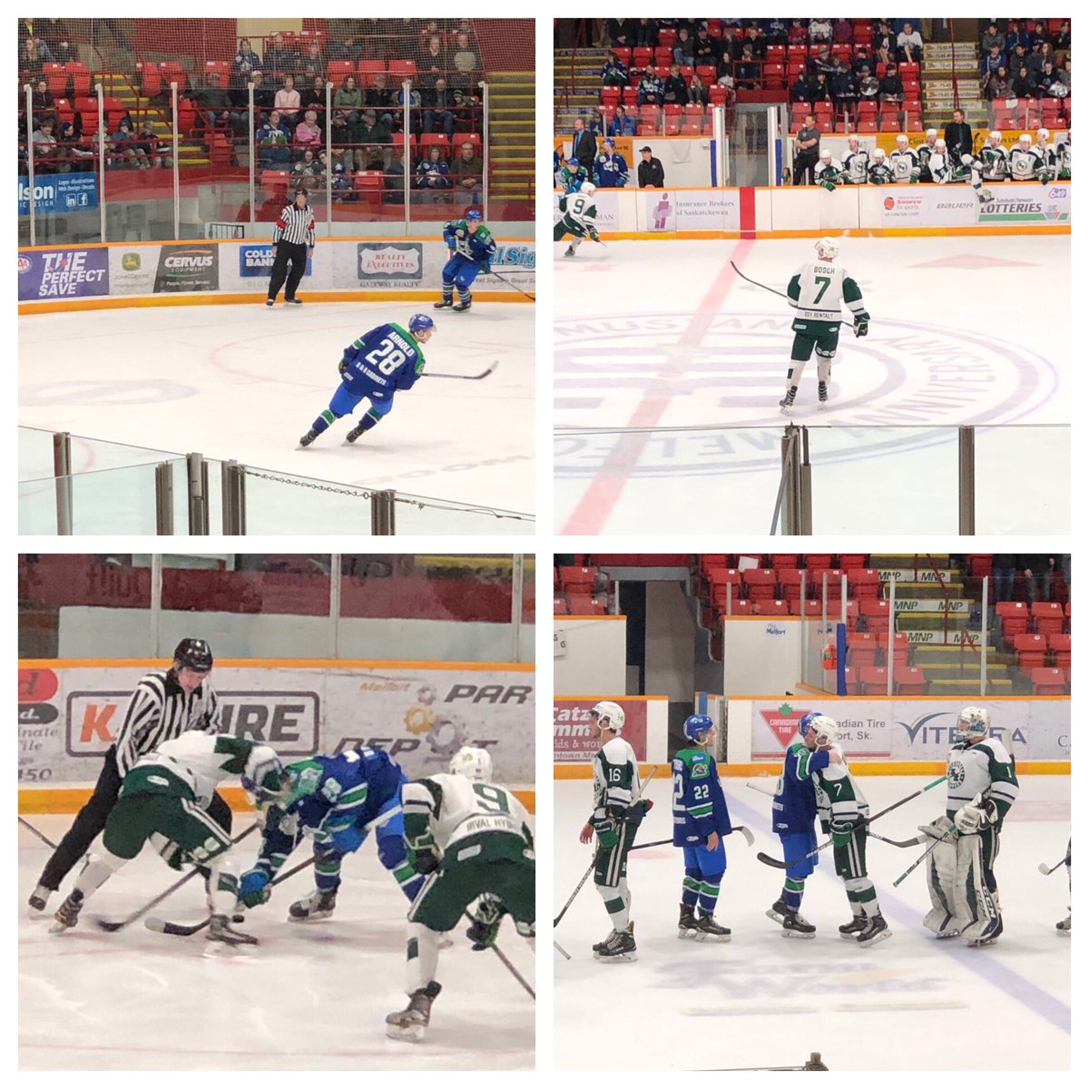 canineseduction's tweet photo. For the last couple days I was lucky enough to watch my 2 nephews battle it out in round 1 of the SJHL.Both teams had great years. Unfortunately they had to meet in the 1st round and now 1 team is done.#Family https://t.co/YWzwblqocq