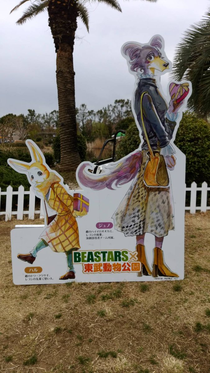 東武動物公園 で開催中の #BEASTARS コラボパネルを撮影する人 東武動物公園 で開催中の #BEASTARS コラボパネルを撮影する人