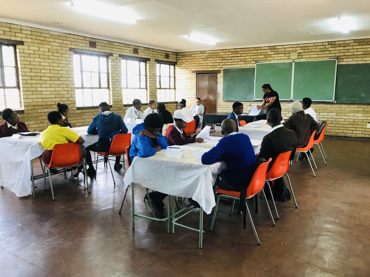 BPSF1's tweet photo. Today we’re in Soweto hosting a career day for some bright matriculants! Career planning, goal setting and guidance are the order of the day #empoweringtheyouth #careerday #mentorship #growth #BPSF #TheChosen https://t.co/mACHx0Wey1