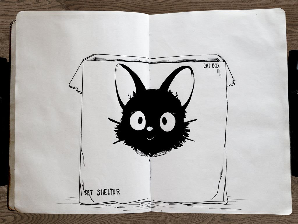 stringbins_'s tweet photo. 'one little void boi'
Day 82 of 365
#day8 #March #art #illustration #drawing #draw #artist #sketch #sketchbook #paper #pen #pencil #artsy #instaart #gallery #grahic #artoftheday #doodleaday #doodle #cats #blackcat #voidbois #CuteKitten #cute #inktober #doodleart #blackandwhite https://t.co/a5rGCoTNYl
