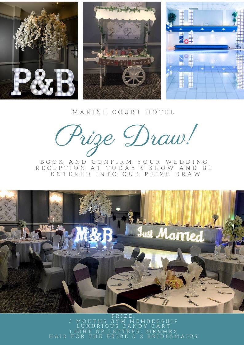 Join us tomorrow between 1-4pm for our wedding show