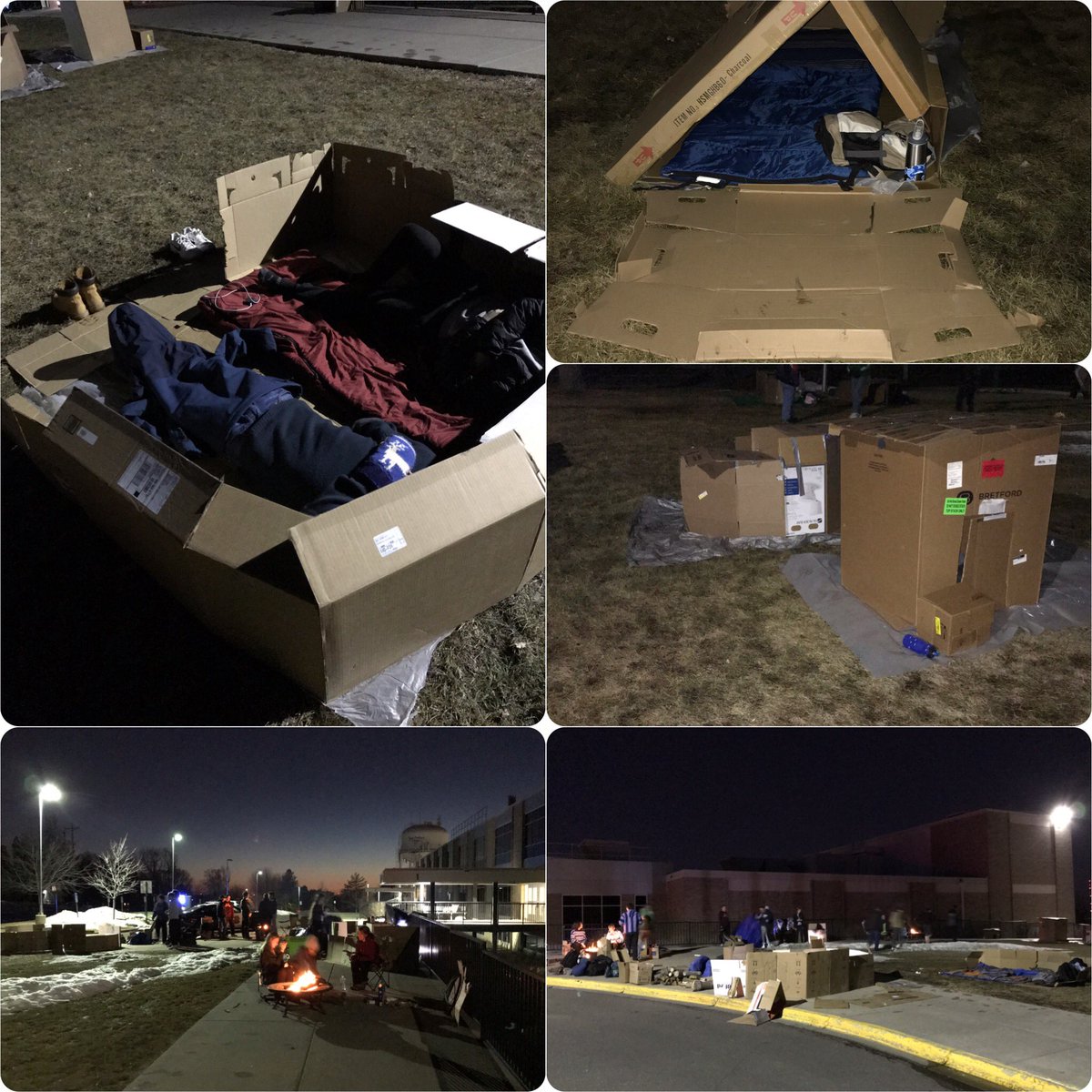 StAnthonyPolice's tweet photo. St Anthony HS students had a “Sleepout” to raise money and awareness for homelessness. Donations went to the MN coalition for homelessness. We are proud of our students and if you would like to learn more you can check it out here.. https://t.co/NwSwZ427ma #helpourhomeless #SAVHS https://t.co/as7dFkj0ZY