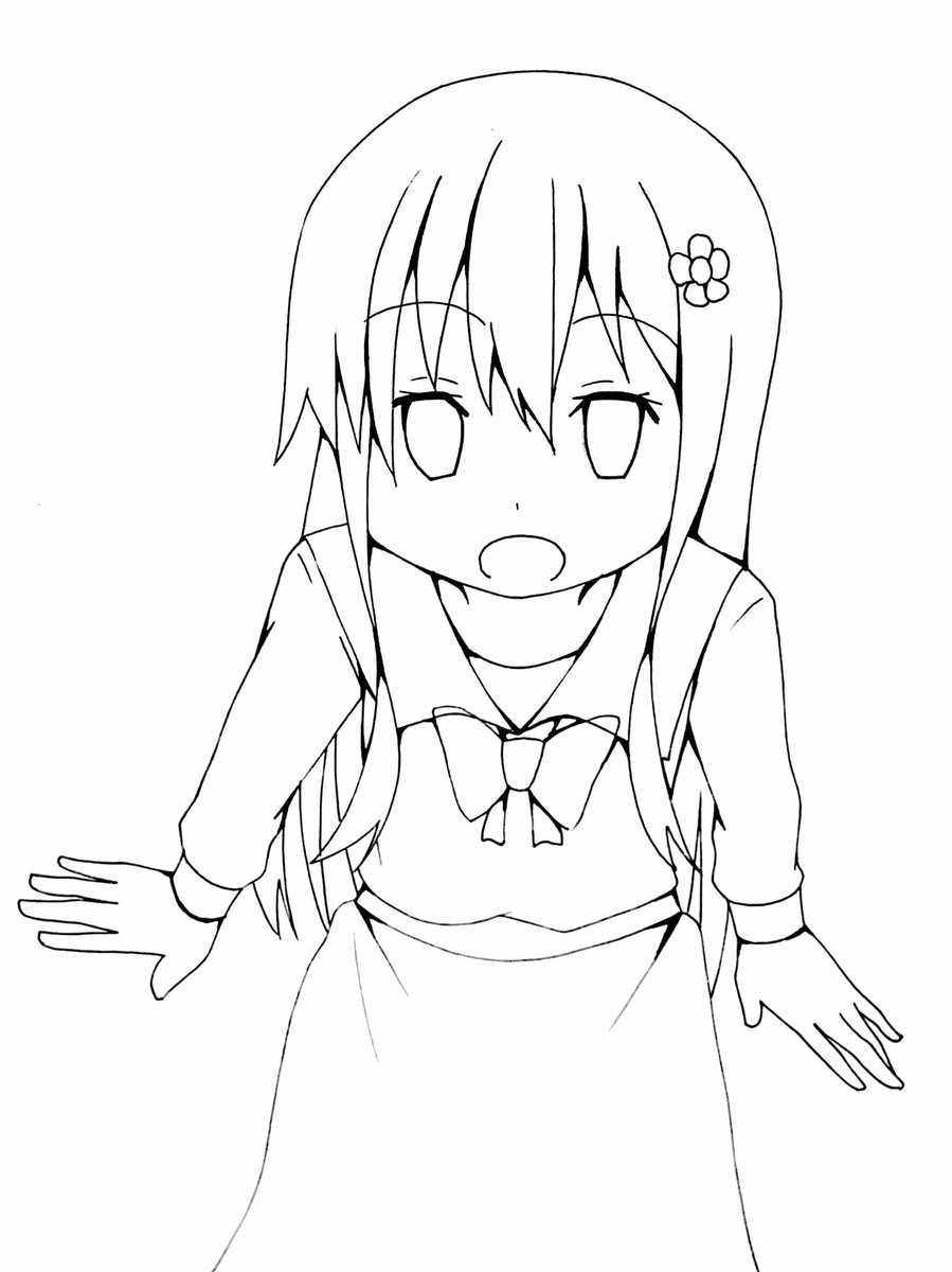 わたてん花ちゃん線画～ 