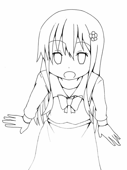 わたてん花ちゃん線画～ 