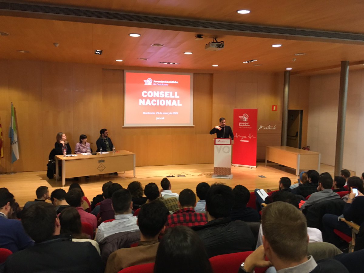 jsccatalunya's tweet photo. Intervenen els Primers Secretaris de les federacions per valorar l'informe de gestió del primer any de mandat de l'Executiva Nacional. #CNJSC #Montmeló https://t.co/S2MRdG6XUk