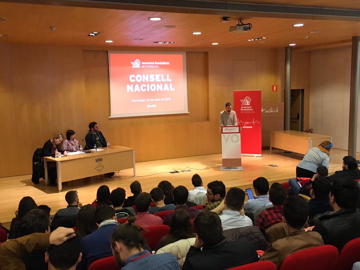 jsccatalunya's tweet photo. Intervenen els Primers Secretaris de les federacions per valorar l'informe de gestió del primer any de mandat de l'Executiva Nacional. #CNJSC #Montmeló https://t.co/S2MRdG6XUk