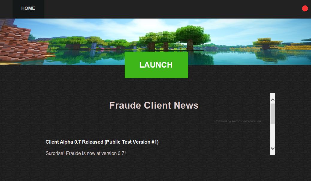 FraudeClient's tweet image. Ssssh, we want to show this. That'll be the beta launcher. 
For more secret information from us, check here again tomorrow!