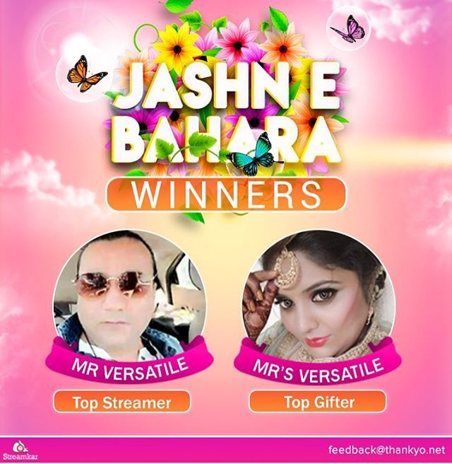 Streamkar_India's tweet photo. *Curtains raised*
Here are our talented Jashn-e-Bahara Winners! Congratulations!
.
.
 #StreamKar #livestreaming #livestream #fun #streaming #videostreaming #streamers #newfeatures #events #2k19 #2019 #winter #photo #photooftheday #picoftheday #bestofthed… https://t.co/dvx0yfZupD https://t.co/OY34eNxMCY