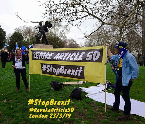 StopBrexitMarch's tweet photo. Today we march to revoke Article 50 and stop brexit
#RevokeArt50Now #RevokeArticle50 #RevokeA50 #StopBrexit #StopBrexit #StopBrexitFloat https://t.co/SnMa3QkRDp