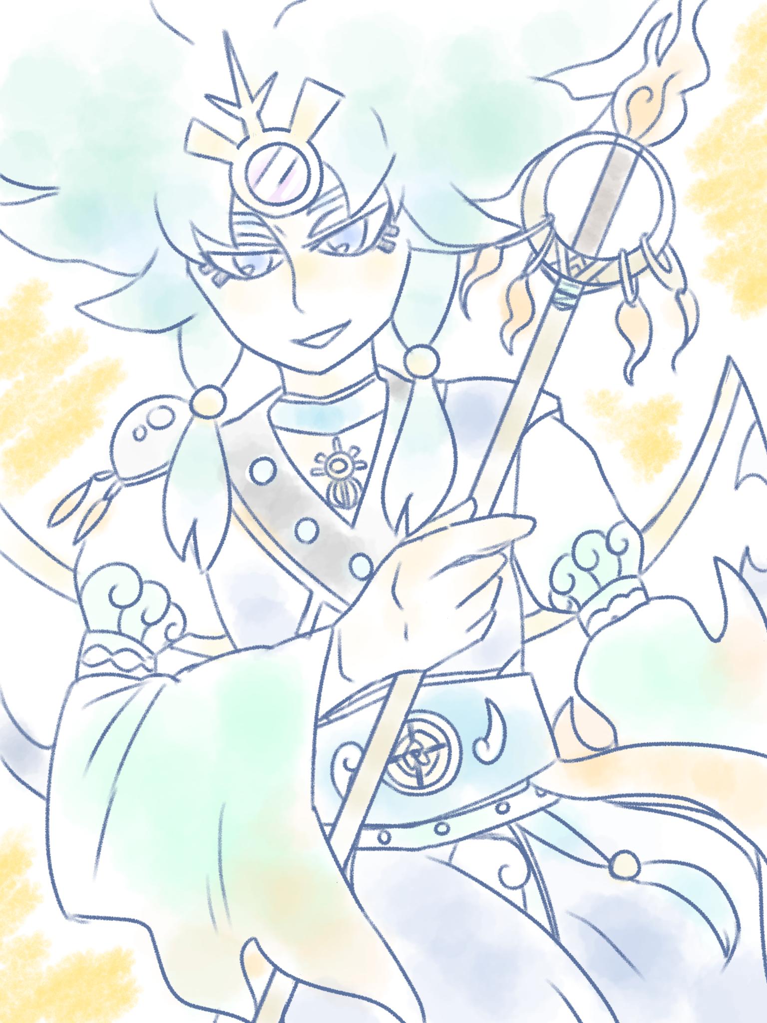 まりん 涼梅さん Amamitsuzume へ 賢神アマテラス様お待たせ致しました 描いててとても楽しかったです ありがとうございました T Co Oc7nepynnp Twitter