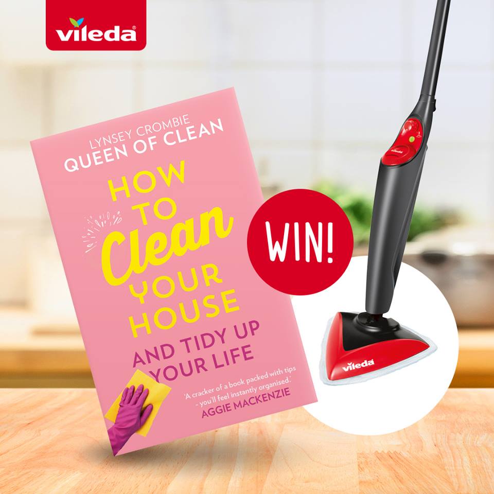 Cleaning sensation <a href="/QueenofcleanUK/">Lynsey_QueenofClean</a> has just launched her new book, and we’re celebrating with a very special giveaway 🌟 One lucky winner will receive a copy of the book PLUS get their hands on a Vileda Steam Mop.  Just RT to be in with a chance of winning! Ends 12PM on 25.03.19.