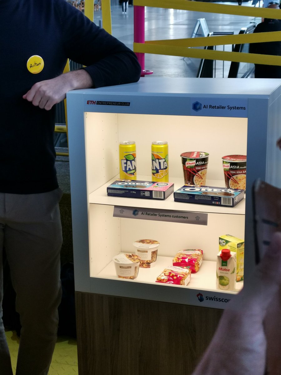#Swisscom und #AIRetailingSystems bespielen zusammen die #SBB Sandbox und präsentieren neue Shop Konzepte mit Hilfe von #AI