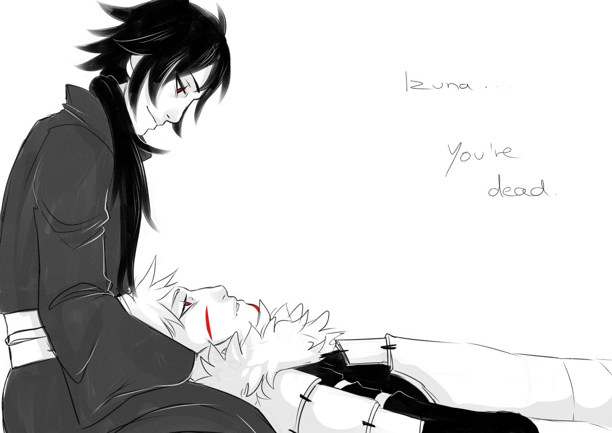 In which Izuna is a ghost and haunts Tobirama for the rest of his life;;; # izuna #tobirama #izutobi #naruto, image size:1200x848