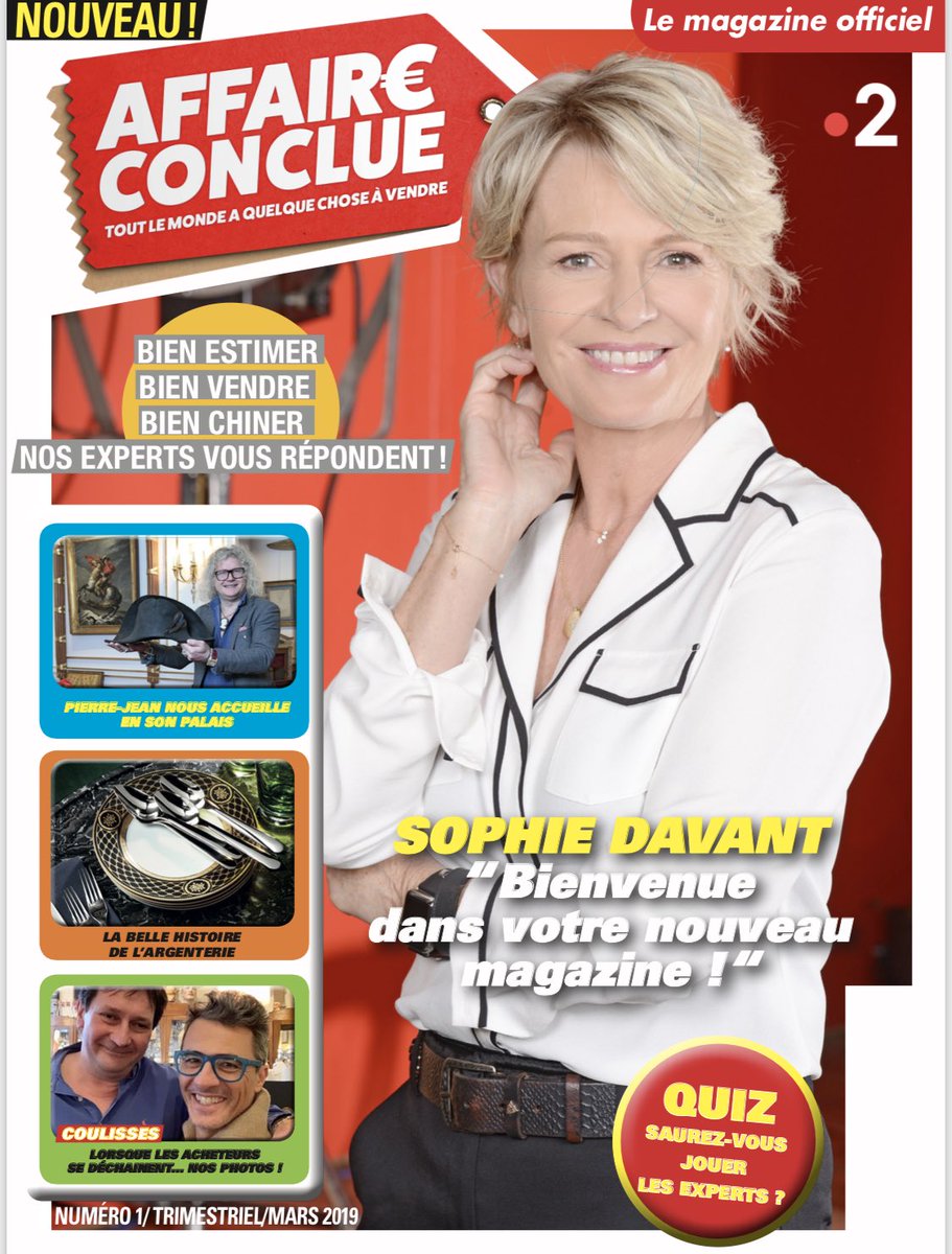jeanlouistv's tweet photo. #affaireconclue le magazine 
Il arrive à la fin du mois dans tous les kiosques !!! ⁦@sodavant⁩ https://t.co/hzeNDYa7OS