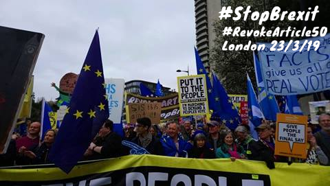 StopBrexitMarch's tweet photo. Today we march to revoke Article 50 and stop brexit
#RevokeArt50Now #RevokeArticle50March #RevokeArticle50 #RevokeA50 #StopBrexit #StopBrexitFloat https://t.co/W5odhTHFu9