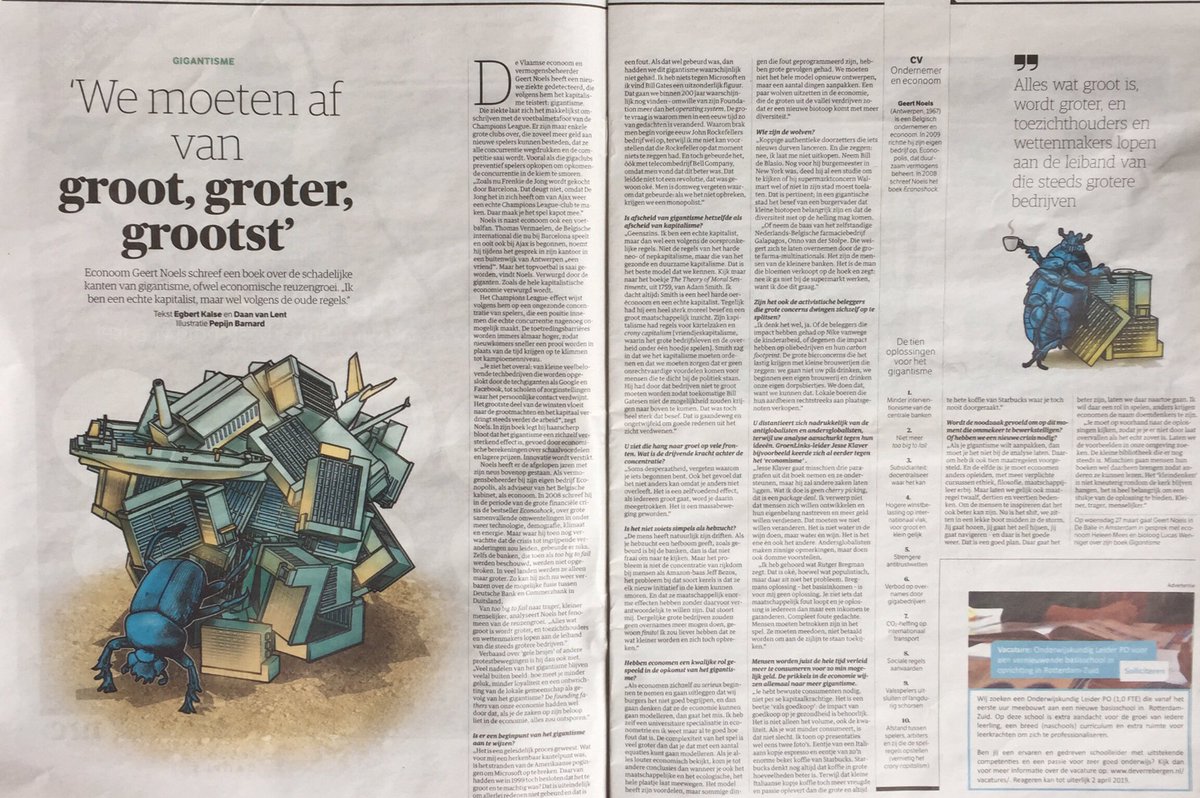 eric_de_haan's tweet photo. Besef dat kleine biotopen belangrijk zijn en dat diversiteit niet op de helling mag komen. Het ‘kleindenken’ is heel belangrijk. Kleiner, trager, menselijker. | @GeertNoels #nrc https://t.co/V4H79KWuSZ