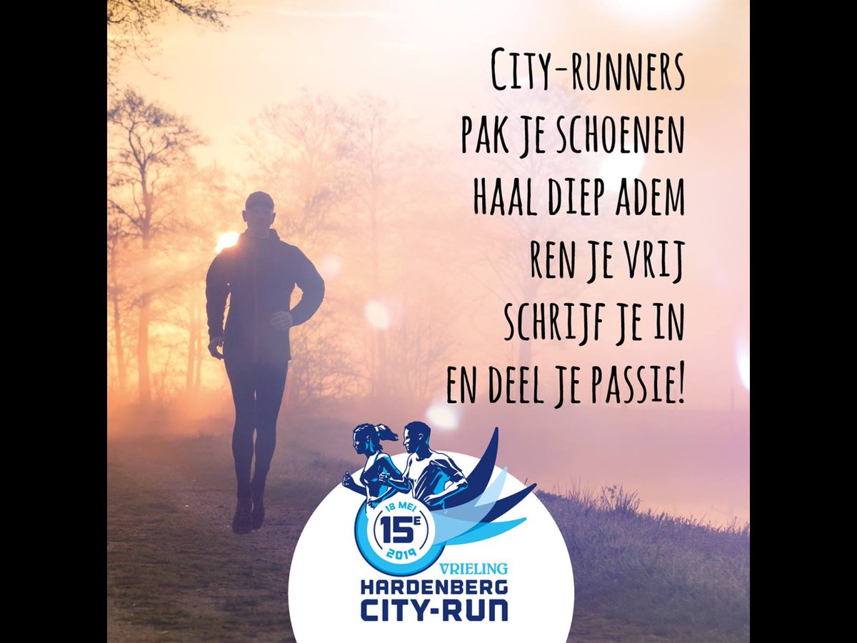 HARDLOOPKRIEBELS? | Wat een fantastisch hardloopweer. En perfect om je in te schrijven voor de 15e <a href="/vrielingadvies/">Vrieling Adviesgroep</a> #Hardenberg City-run. Kies hier je afstand en doe het!: hardenbergcityrun.nl/nl/mee-doen/af…