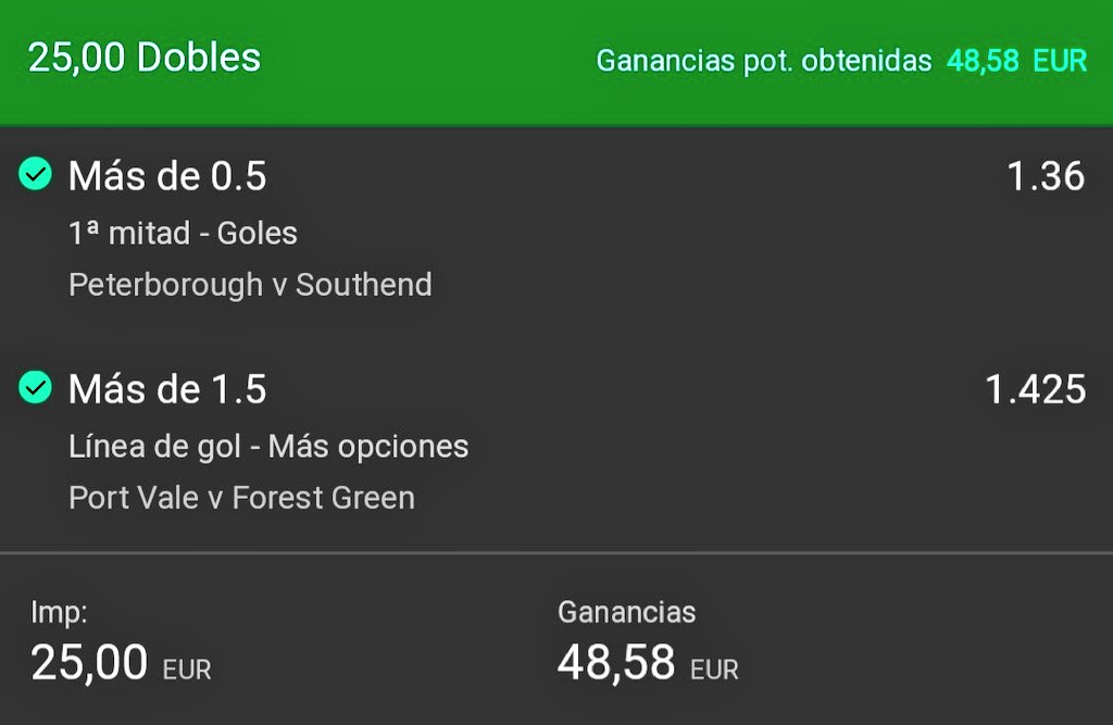 SanchezTipster's tweet photo. ✅✅✅✅✅✅✅✅✅✅✅✅✅verdazooo en la primera combinada del dia!!! #Apuestas #EURO2020 #LaLiga123 #apuestasdeportivas #futbol #tipster #FreeBet #freepicks #bettingtipster #bettingredictions #Espana https://t.co/PGhEkS81EU