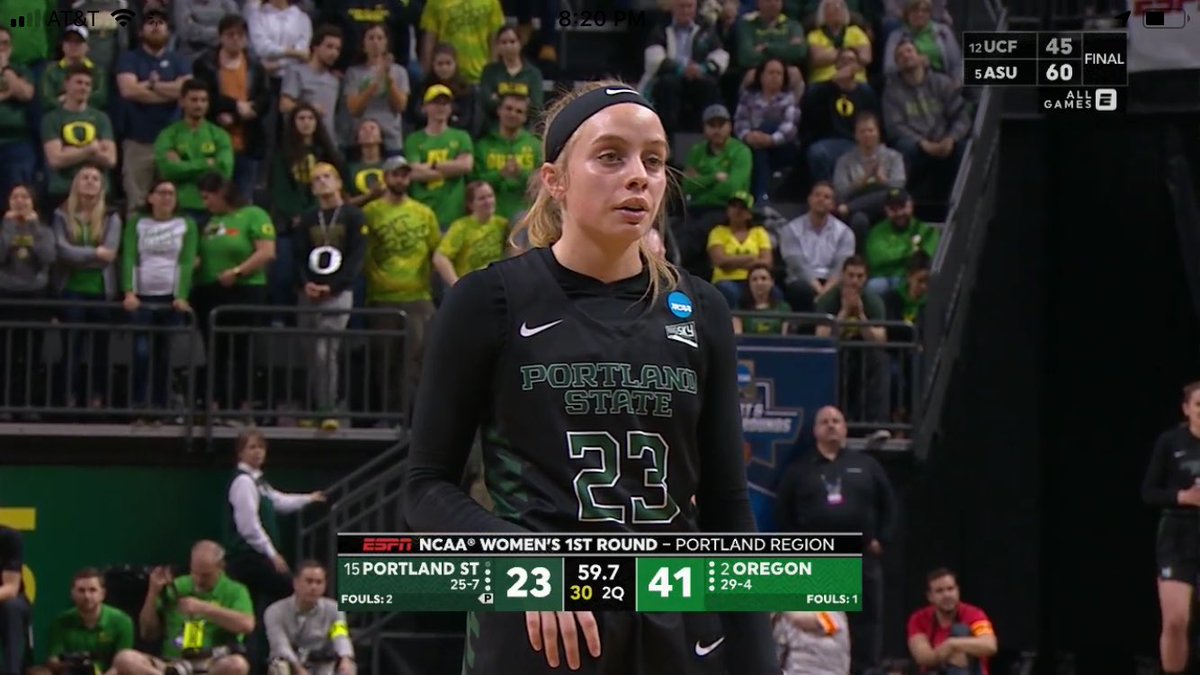 katmiklos's tweet photo. So fun to watch @kmjimenez3 and the Portland State Vikings in the Big Dance!! 💕 #BCDProud https://t.co/0C2OVvRPVy