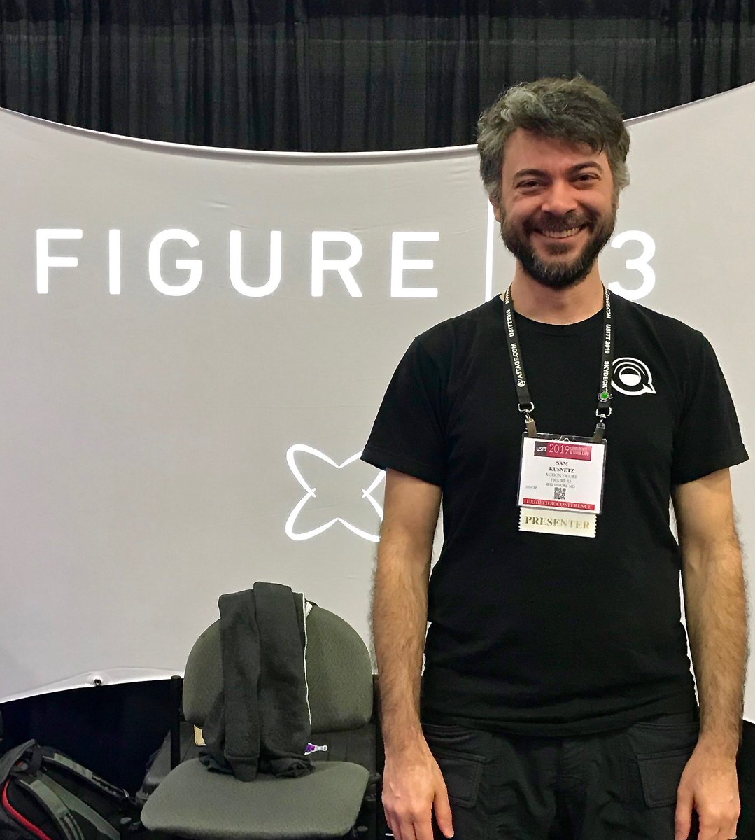 fiveohm's tweet photo. We check in with Sam Kusnetz of @figure53 at #USITT19 and hear about their mission to make gear usable for the masses!
#fiveohm #figure53 #qlab #gobutton
https://t.co/QW13yEe73s
https://t.co/ZmGbdxgwXe https://t.co/81368VnQxg