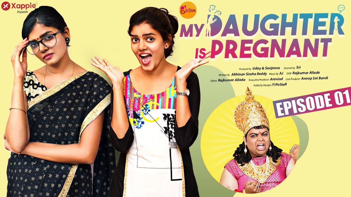 XappiePlay's tweet photo. Yes, my daughter is pregnant. What next ?! 🤷🏻‍♀ Episode 01 is out. 
#MyDaughterIsPregnant 

https://t.co/S8hbNEXFeZ

@itsGirlism

#xappie #xappieplay #xappiecinema  #girlism https://t.co/GKaAZD9cZd