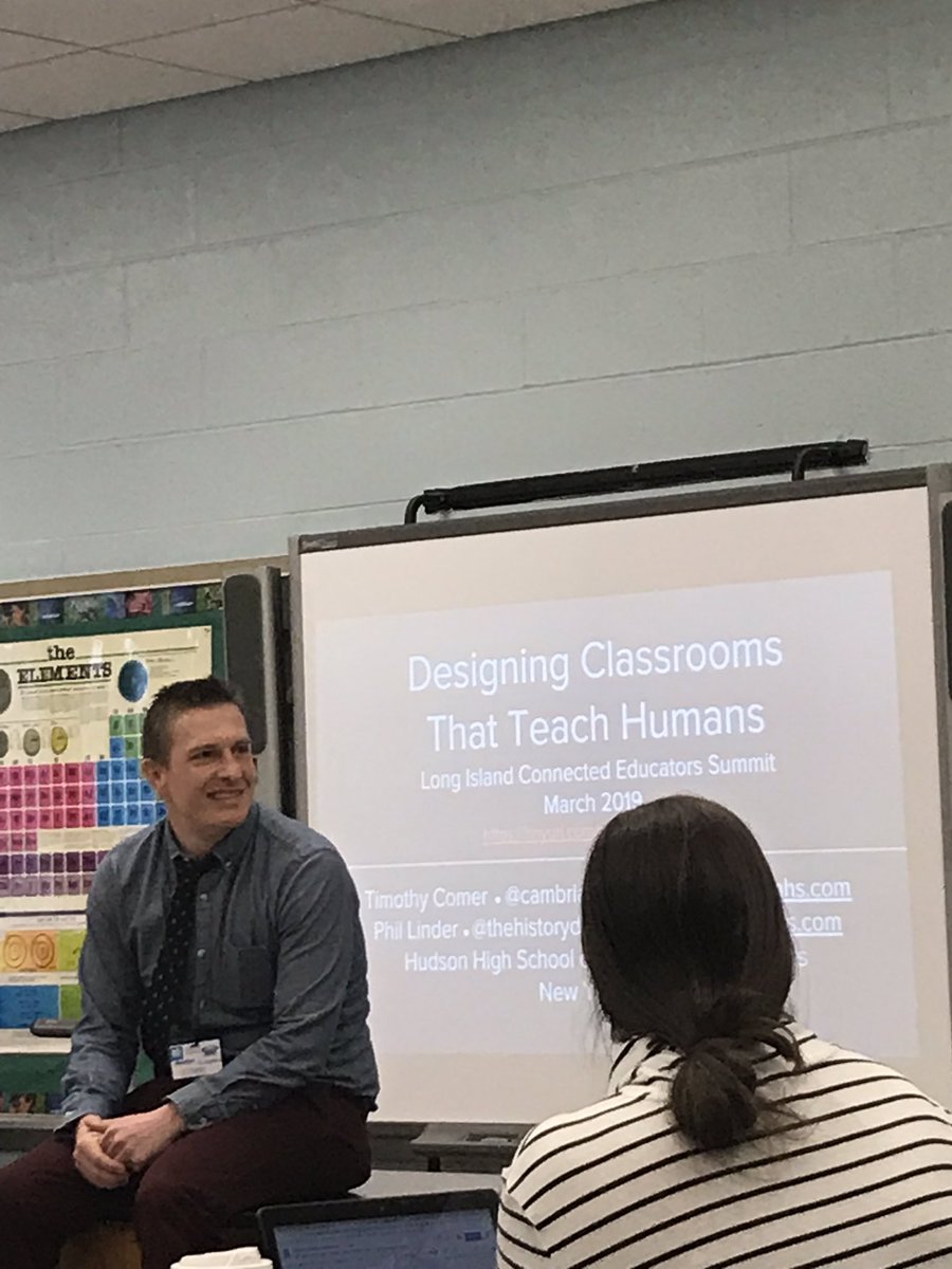 TheAPat203's tweet photo. Nice to see some NYC DOE teachers presenting on Long Island! @thehistorydude @Cambrianed #celi19 #CELI19 #teachinghumans https://t.co/cFGvPHZVPx