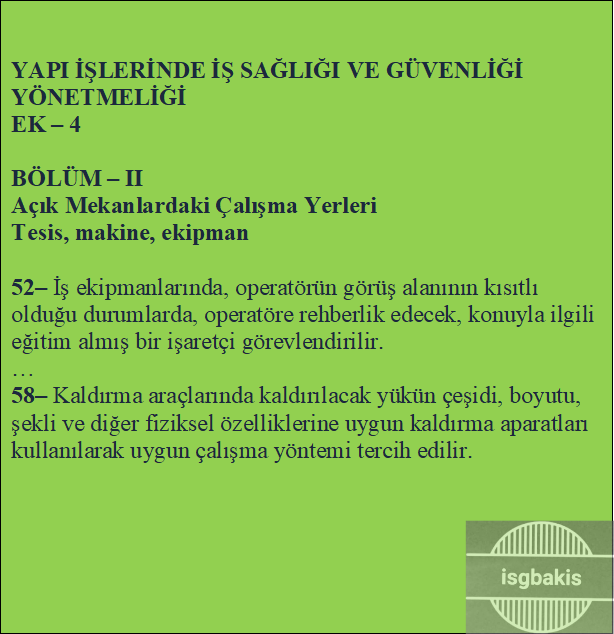 isgbakis's tweet photo. 83-Kaldırılan yükün boyutu, çeşiti, ağırlığı ve diğer tüm fiziksel özelliklerine uygun kaldırma aparatları kullanılmalı, güvenli sapanlama yapılmalıdır.#HaftasonuPlanım #BanaEmanet #isg #işgüvenligiuzmanı #isgbakis https://t.co/mCMPNtmKI0