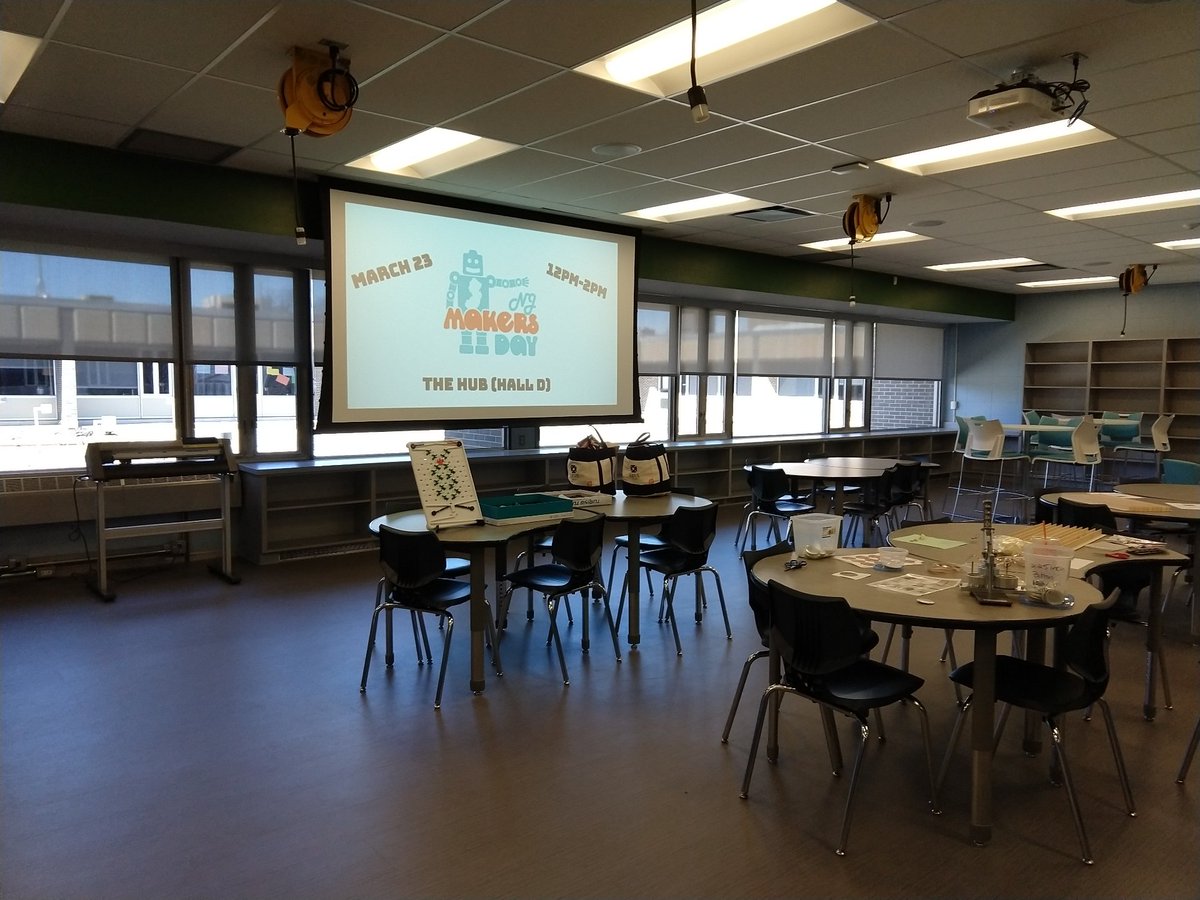mrs_treadwell's tweet photo. Stop by East Brunswick Tech from 12pm-2pm today for NJ Makers Day 2019! @NJASL #njmakersday #ebtechhub #ebtechmakers https://t.co/kfDICnbqOQ